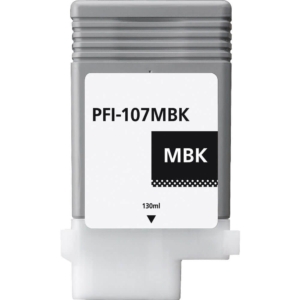 Ink cartridge Mat Black replaces Canon 6704B001, PFI107MBK